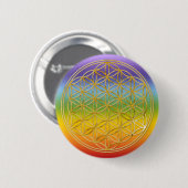 LEVENSDUUR | goud, klein Ronde Button 5,7 Cm (Voorkant /achterkant)