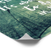 Levensduur in de Regen Quote Poster (Hoek)