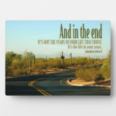 Levensduur in uw jaren Aangepaste plaquette Fotoplaat (voorkant)