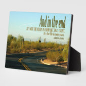 Levensduur in uw jaren Aangepaste plaquette Fotoplaat (Zijkant)