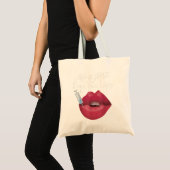 Levensduur is kort en koop de lippenvulinjector tote bag (Voorkant (product))
