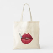 Levensduur is kort en koop de lippenvulinjector tote bag (Achterkant)