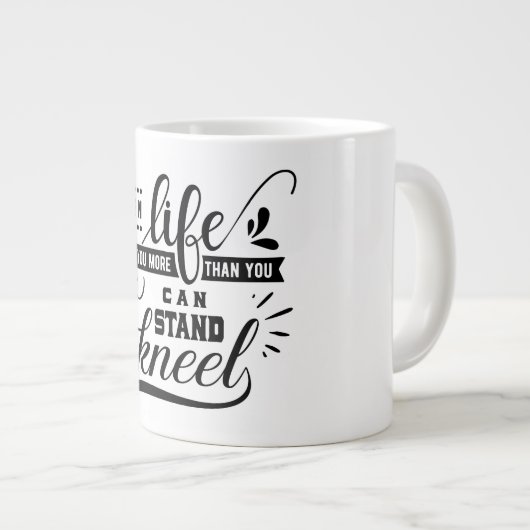 Levensduur - Jumbo-Mok Grote Koffiekop (Voorkant rechts)