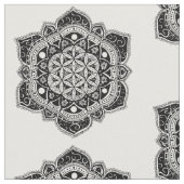Levensduur Mandala Fabric Stof (Close Up)