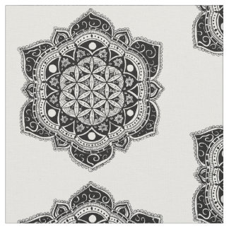 Levensduur Mandala Fabric Stof