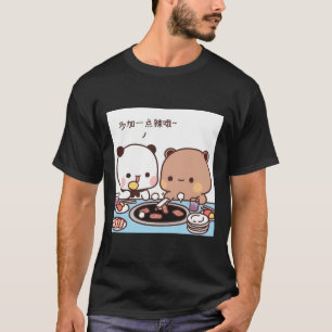 Levensduur, melk en Mocha Cute Beren Es T-shirt
