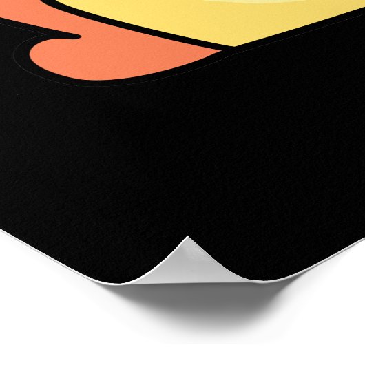 Levensduur met Cake Funny Cake Pun Dark BG Poster (Hoek)