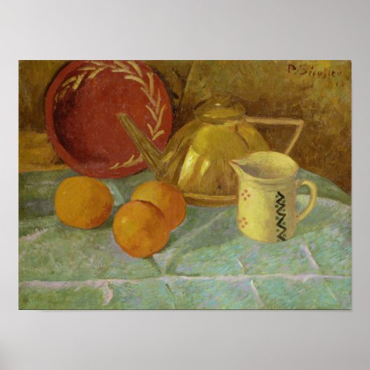 Levensduur met fruit en Pitcher of Poster (Voorkant)