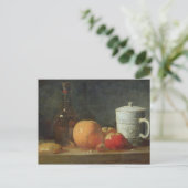 Levensduur met fruit- en wijnflesjes briefkaart (Staand voorkant)