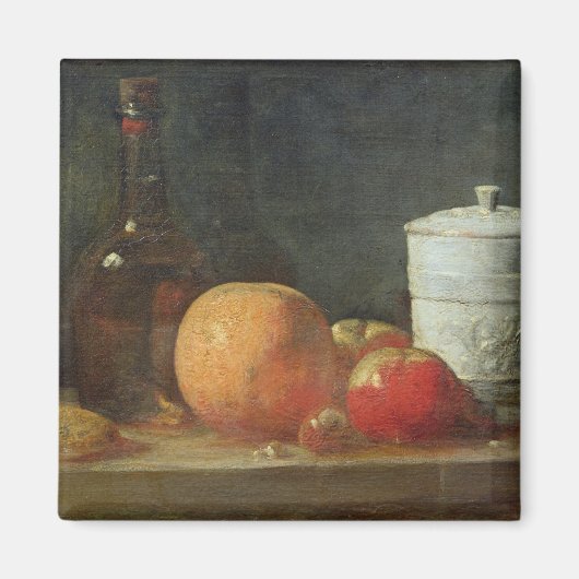 Levensduur met fruit- en wijnflesjes magneet (Voorkant)