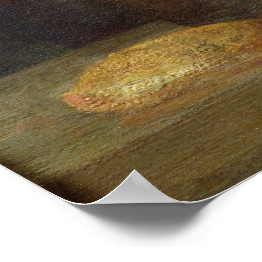 Levensduur met fruit- en wijnflesjes poster (Hoek)