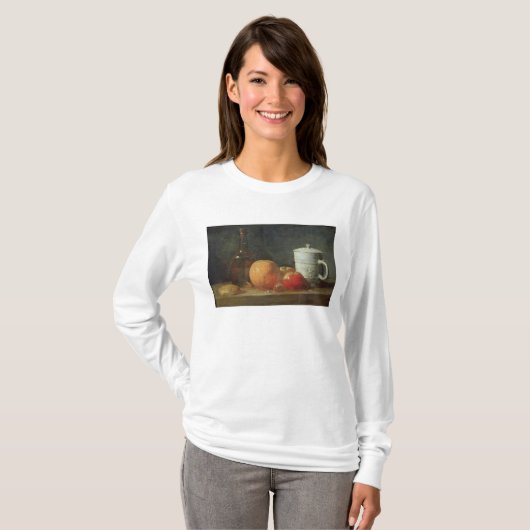 Levensduur met fruit- en wijnflesjes t-shirt (Voorkant volledig)