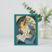 Levensduur met fruitdissel en mandolin briefkaart (Staand voorkant)