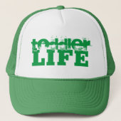 LEVENSDUUR met groene en witte grunge | Trucker Pet (Voorkant)