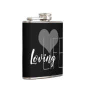 LEVENSDUUR met hart | Heupfles (Rechts)