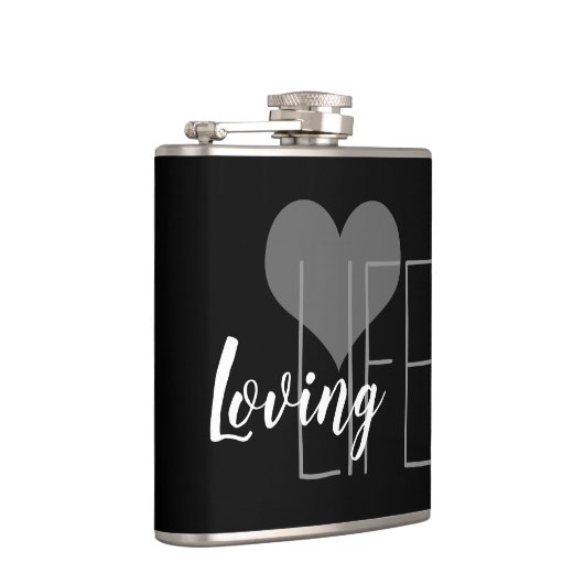 LEVENSDUUR met hart | Heupfles (Rechts)