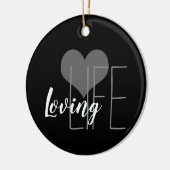 LEVENSDUUR met hart | Keramisch Ornament (Links)
