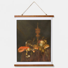 Levensduur met lak- en fruitboomstammen hangend wandkleed