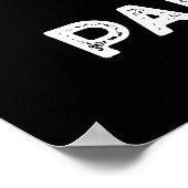 Levensduur met pannenkoeken Funny Food pun Dark BG Poster (Hoek)