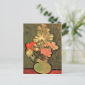 Levensduur met Roos Mallows van Gogh 1890 Briefkaart (Staand voorkant)