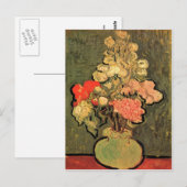Levensduur met Roos Mallows van Gogh 1890 Briefkaart (Voorkant / Achterkant)