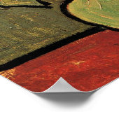 Levensduur met Roos Mallows van Gogh 1890 Poster (Hoek)