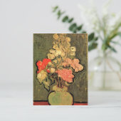 Levensduur met Roos-Mallows van Van Gogh Briefkaart (Staand voorkant)