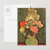 Levensduur met Roos-Mallows van Van Gogh Briefkaart (Voorkant / Achterkant)