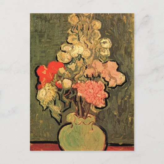 Levensduur met Roos-Mallows van Van Gogh Briefkaart (Voorkant)