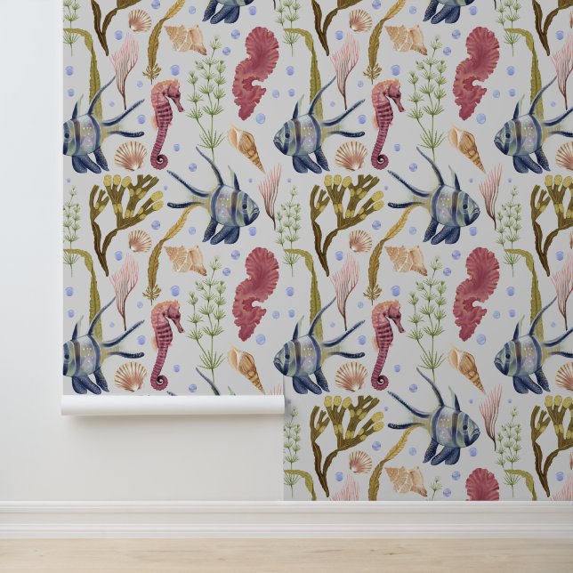 Levensduur onderwater Zee Behang (Applicatie)