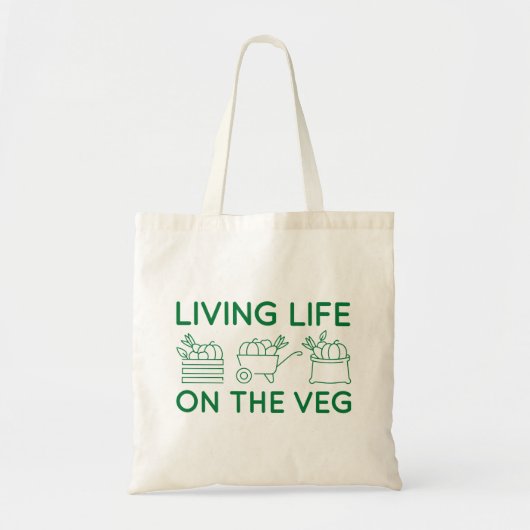 Levensduur op de Veg Tote Bag (Voorkant)