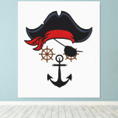 LEVENSDUUR PIRAAT CANVAS AFDRUK (Insitu (Houten vloer))