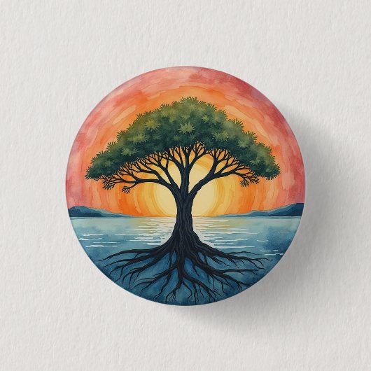 LEVENSDUUR RONDE BUTTON 3,2 CM (Voorkant)