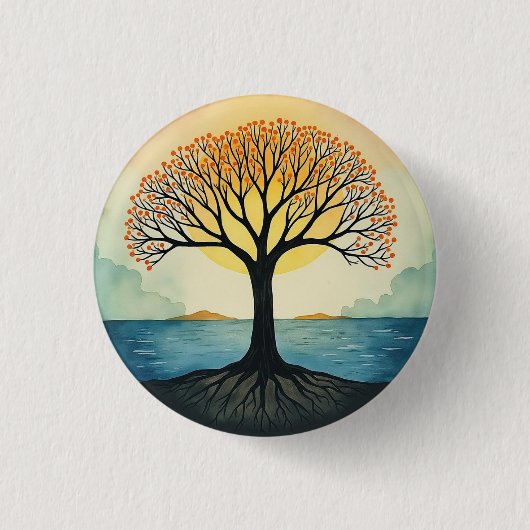 LEVENSDUUR RONDE BUTTON 3,2 CM (Voorkant)