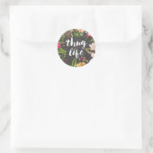 Levensduur Ronde Sticker (Tas)