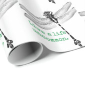 Levensduur Soms Dragonfly Cadeaupapier (Rol Hoek)