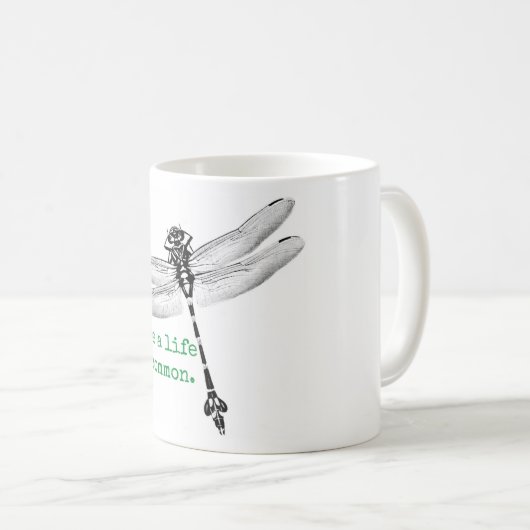 Levensduur Soms Dragonfly Koffiemok (Voorkant rechts)