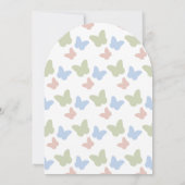 Levensduur van Butterflies Daffodils Vrijgezellenf Kaart (Achterkant)