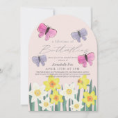 Levensduur van Butterflies Daffodils Vrijgezellenf Kaart (Voorkant)