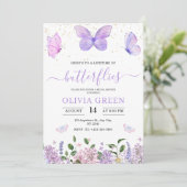 Levensduur van Butterflies Spring Vrijgezellenfees Kaart (Staand voorkant)