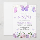 Levensduur van Butterflies Spring Vrijgezellenfees Kaart (Voorkant / Achterkant)