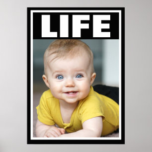 LEVENSDUUR VAN DE BABY VAN DE LEVENSMIDDELEN VAN D POSTER