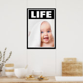 LEVENSDUUR VAN DE BABY VAN DE LEVENSMIDDELEN VAN D POSTER (Keuken)