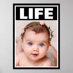 LEVENSDUUR VAN DE BABY VAN DE LEVENSMIDDELEN VAN D POSTER