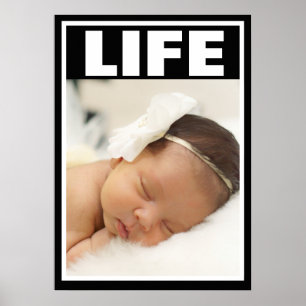 LEVENSDUUR VAN DE BABY VAN DE LEVENSMIDDELEN VAN D POSTER