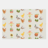 Levensduur van de boerderij - Tuingroenten en land Inpakpapier Vel (Voorkant 3)