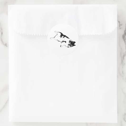 levensduur van de flop ronde sticker (Tas)