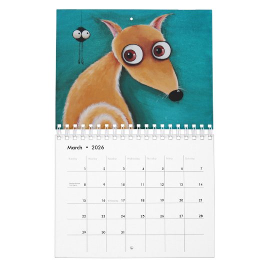 Levensduur van de hond kalender (Mar 2026)