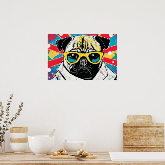 LEVENSDUUR VAN DE MOPPEN 9 POSTER (Keuken)