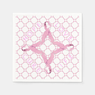LEVENSDUUR VAN DE Pink Ribbon HOPE LOVE Servet